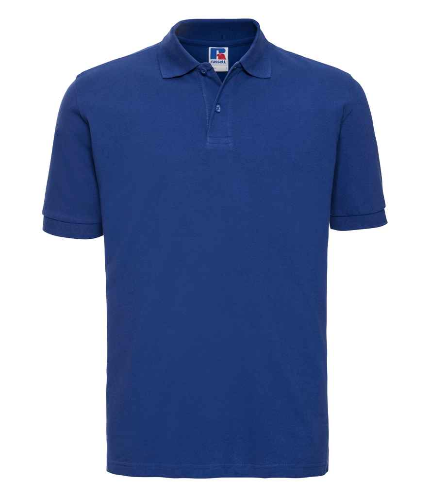 Russell Classic Cotton Piqué Polo Shirt in Bright Royal by Russell — Custom branded clothing by Print Press, featuring premium embroidery produced in our specialist print lab in the UK.