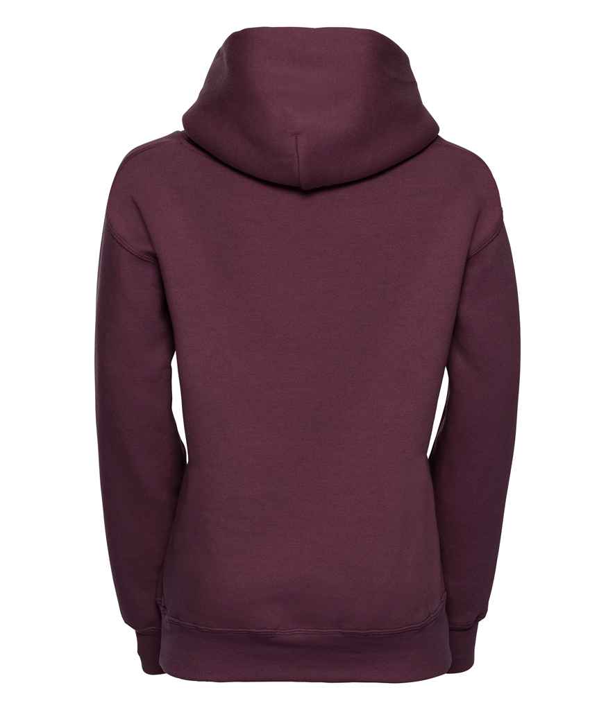 Russell Schoolgear Kids Hooded Sweatshirt in by Russell — Custom branded clothing by Print Press, featuring premium embroidery produced in our specialist print lab in the UK.