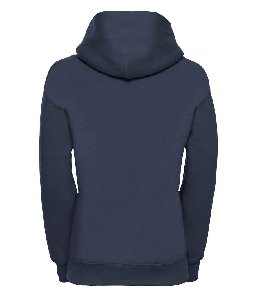 Russell Schoolgear Kids Hooded Sweatshirt in by Russell — Custom branded clothing by Print Press, featuring premium embroidery produced in our specialist print lab in the UK.