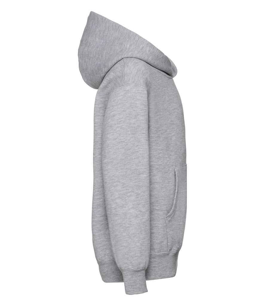 Russell Schoolgear Kids Hooded Sweatshirt in by Russell — Custom branded clothing by Print Press, featuring premium embroidery produced in our specialist print lab in the UK.