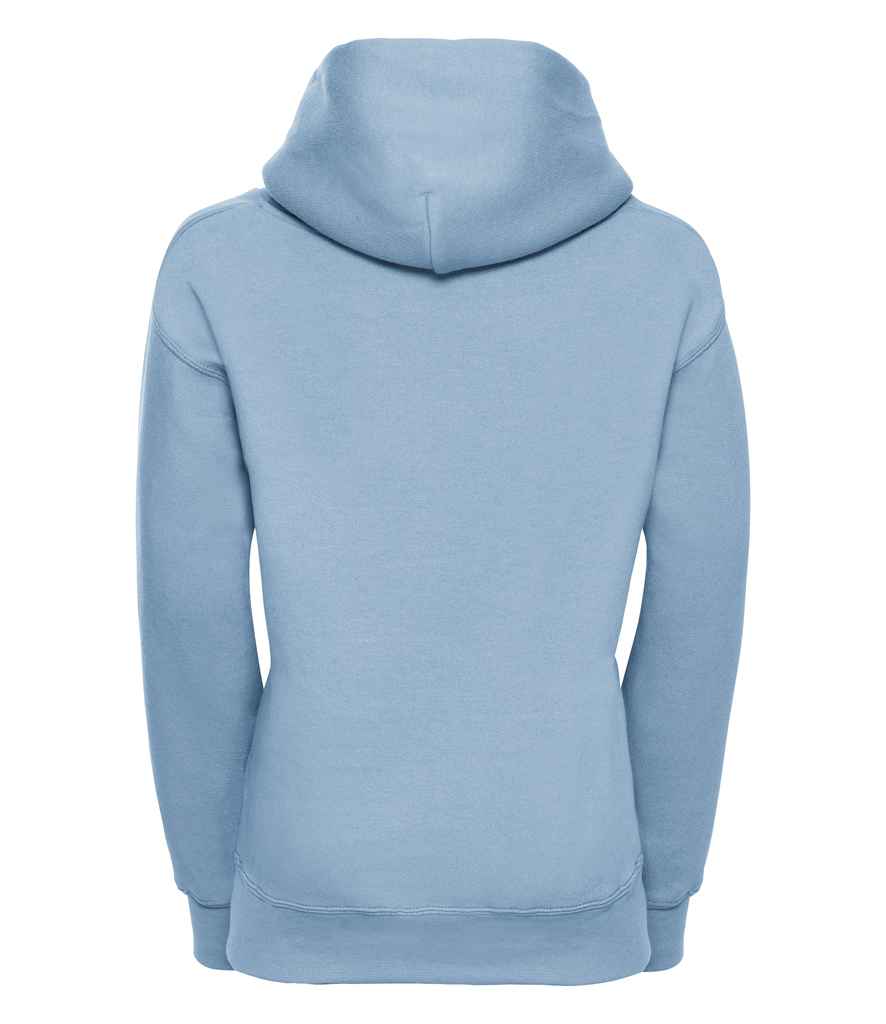 Russell Schoolgear Kids Hooded Sweatshirt in by Russell — Custom branded clothing by Print Press, featuring premium embroidery produced in our specialist print lab in the UK.