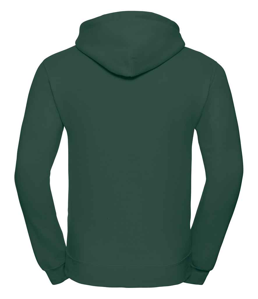 Russell Hooded Sweatshirt in by Russell — Custom branded clothing by Print Press, featuring premium embroidery produced in our specialist print lab in the UK.