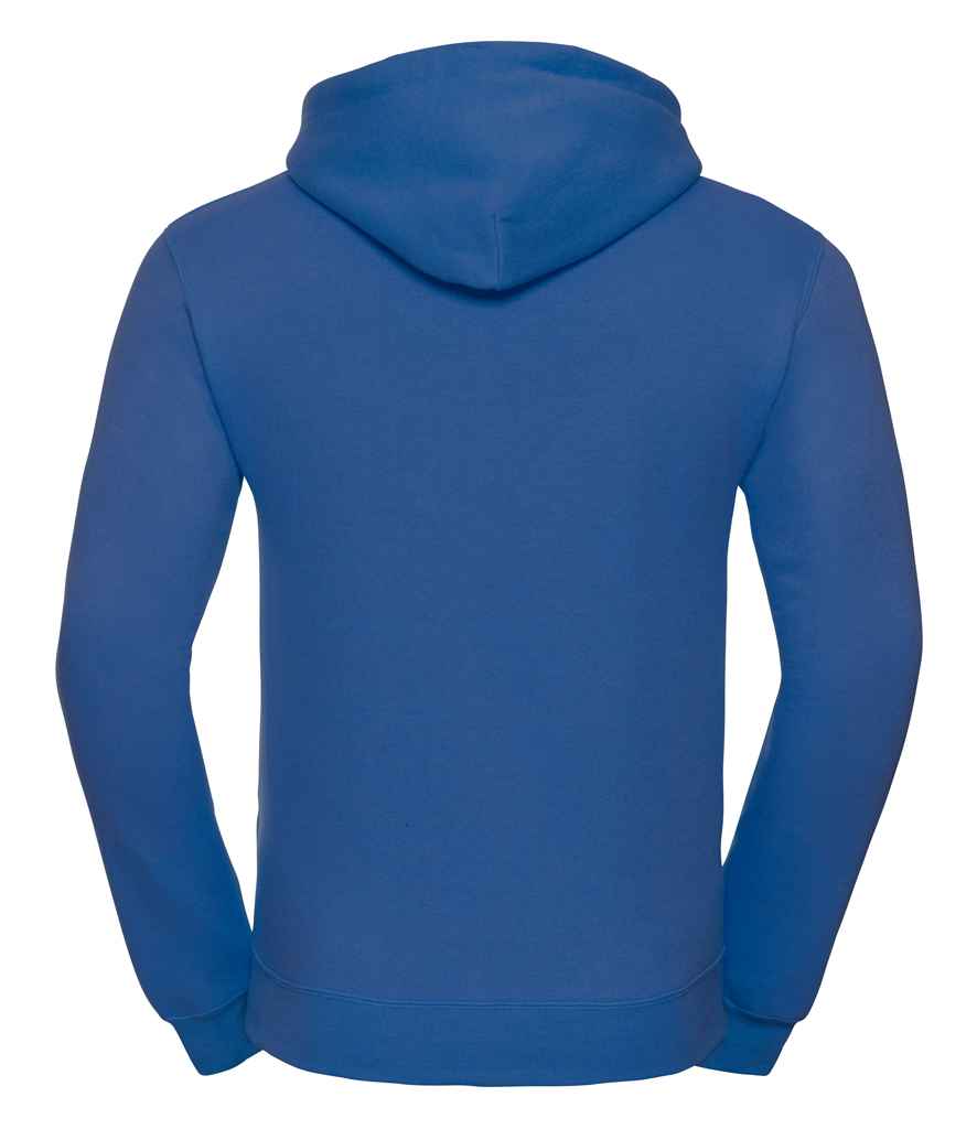 Russell Hooded Sweatshirt in by Russell — Custom branded clothing by Print Press, featuring premium embroidery produced in our specialist print lab in the UK.