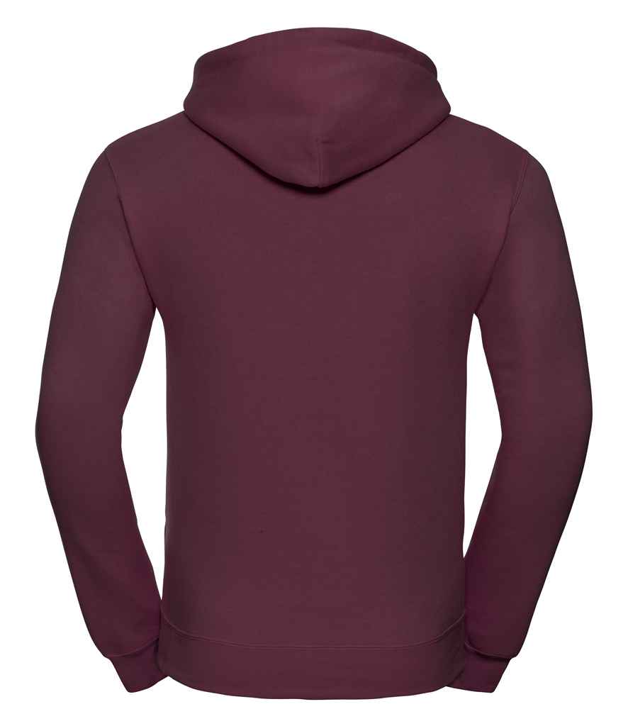 Russell Hooded Sweatshirt in by Russell — Custom branded clothing by Print Press, featuring premium embroidery produced in our specialist print lab in the UK.
