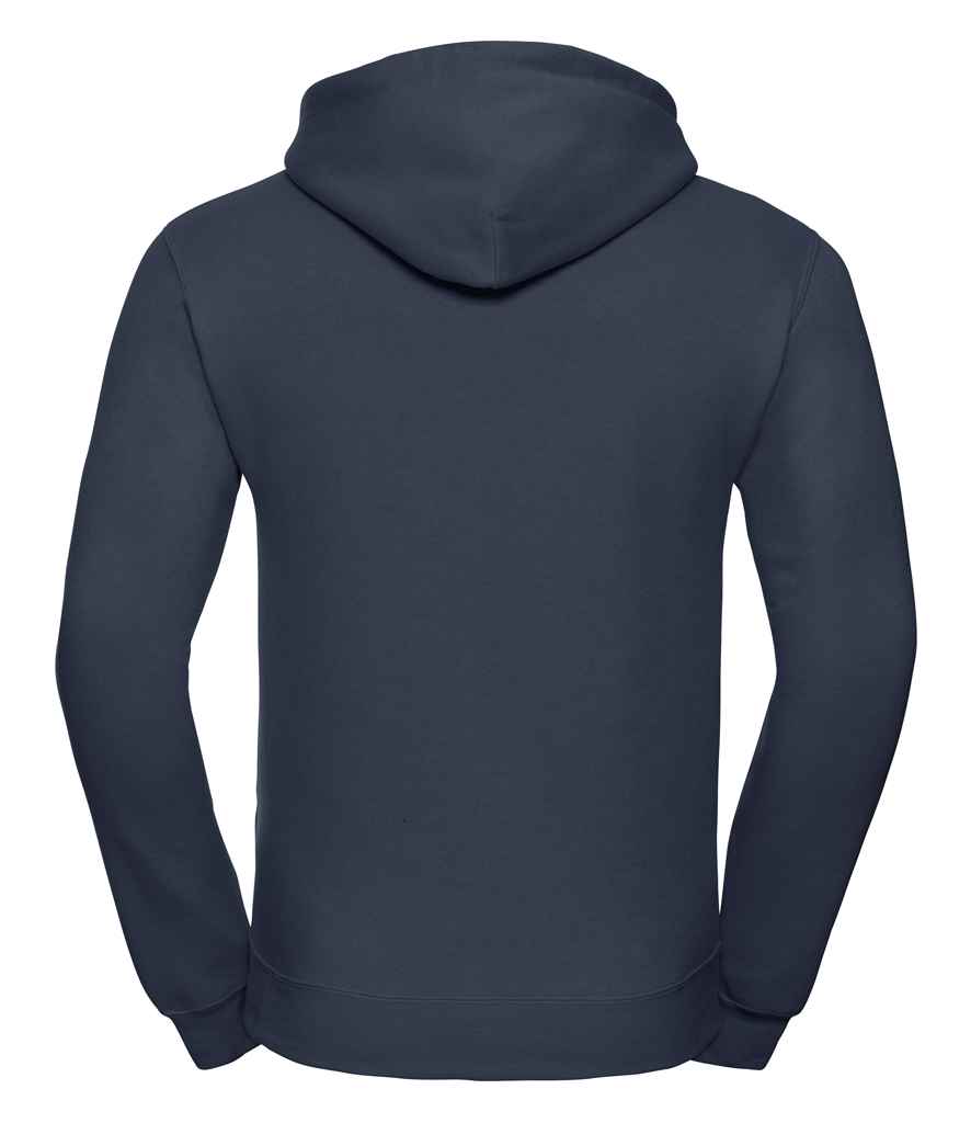 Russell Hooded Sweatshirt in by Russell — Custom branded clothing by Print Press, featuring premium embroidery produced in our specialist print lab in the UK.