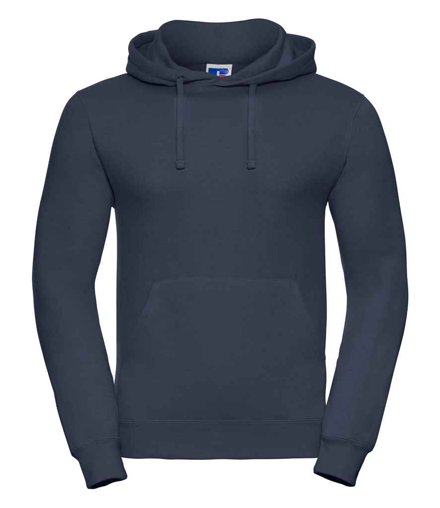 Russell Hooded Sweatshirt in French Navy by Russell — Custom branded clothing by Print Press, featuring premium embroidery produced in our specialist print lab in the UK.