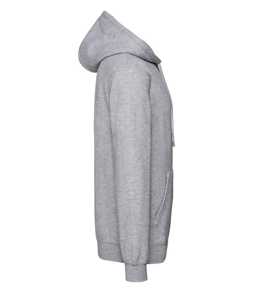 Russell Hooded Sweatshirt in by Russell — Custom branded clothing by Print Press, featuring premium embroidery produced in our specialist print lab in the UK.