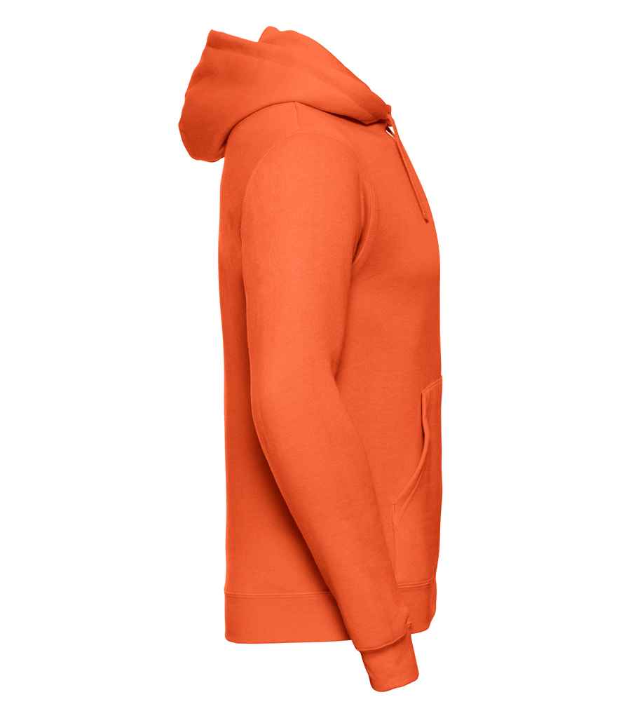 Russell Hooded Sweatshirt in by Russell — Custom branded clothing by Print Press, featuring premium embroidery produced in our specialist print lab in the UK.