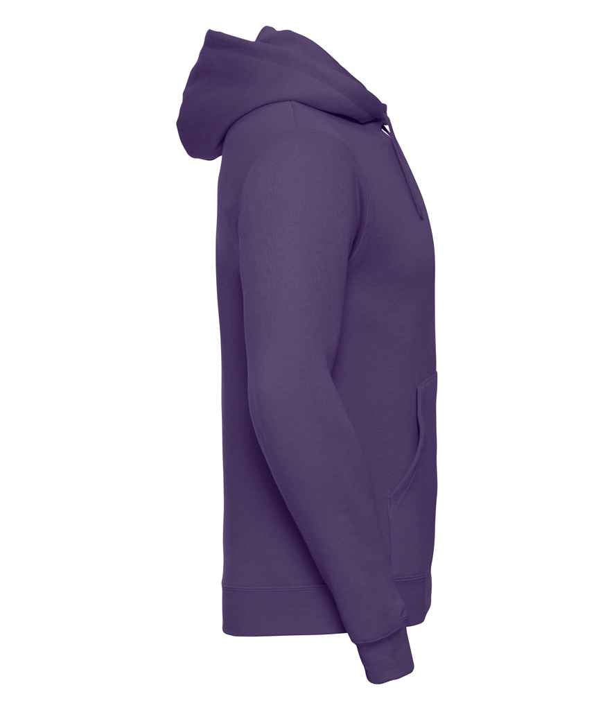 Russell Hooded Sweatshirt in by Russell — Custom branded clothing by Print Press, featuring premium embroidery produced in our specialist print lab in the UK.