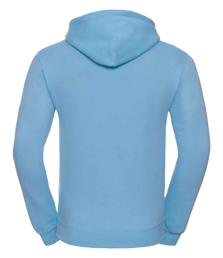 Russell Hooded Sweatshirt in by Russell — Custom branded clothing by Print Press, featuring premium embroidery produced in our specialist print lab in the UK.