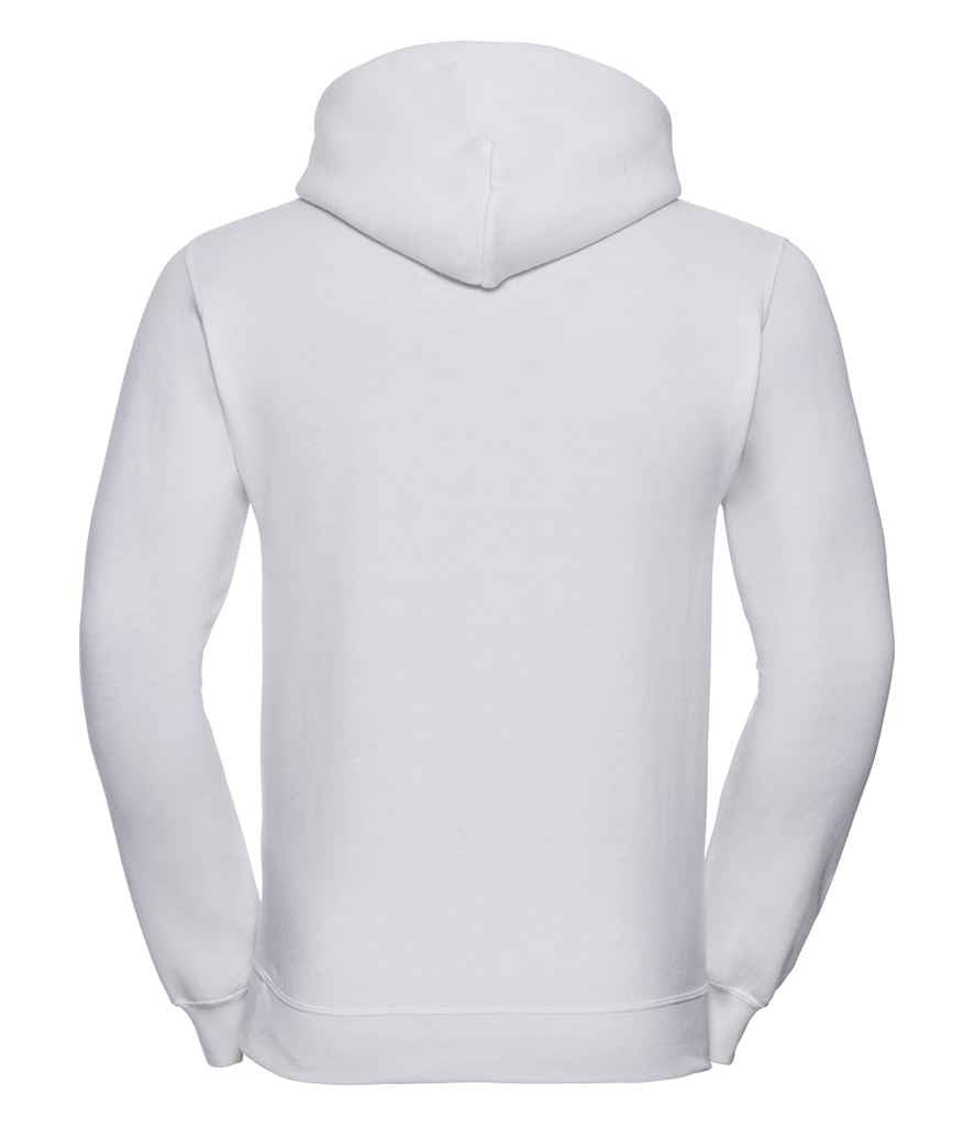 Russell Hooded Sweatshirt in by Russell — Custom branded clothing by Print Press, featuring premium embroidery produced in our specialist print lab in the UK.