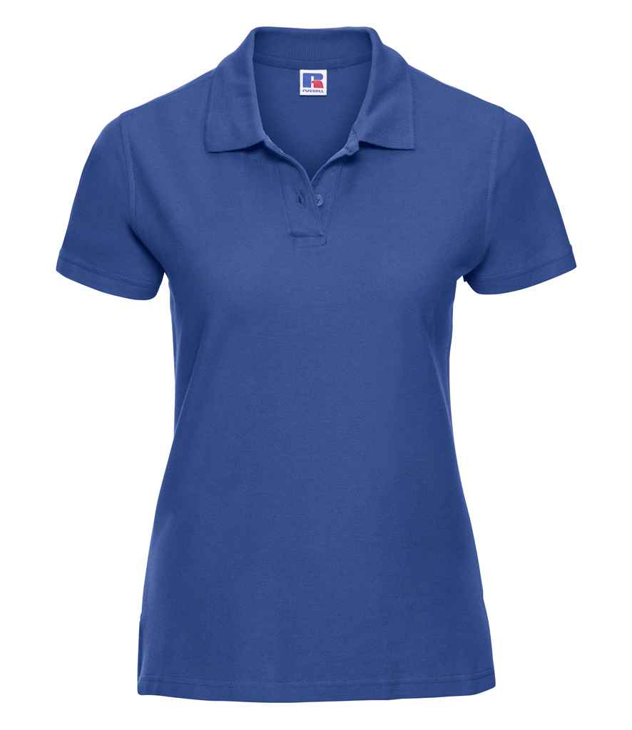 Russell Ladies Ultimate Cotton Piqué Polo Shirt in by Russell — Custom branded clothing by Print Press, featuring premium embroidery produced in our specialist print lab in the UK.