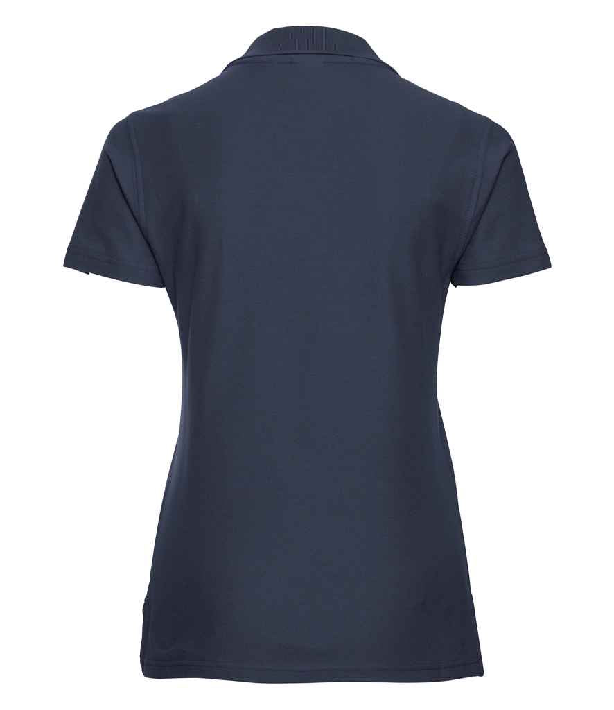 Russell Ladies Ultimate Cotton Piqué Polo Shirt in by Russell — Custom branded clothing by Print Press, featuring premium embroidery produced in our specialist print lab in the UK.