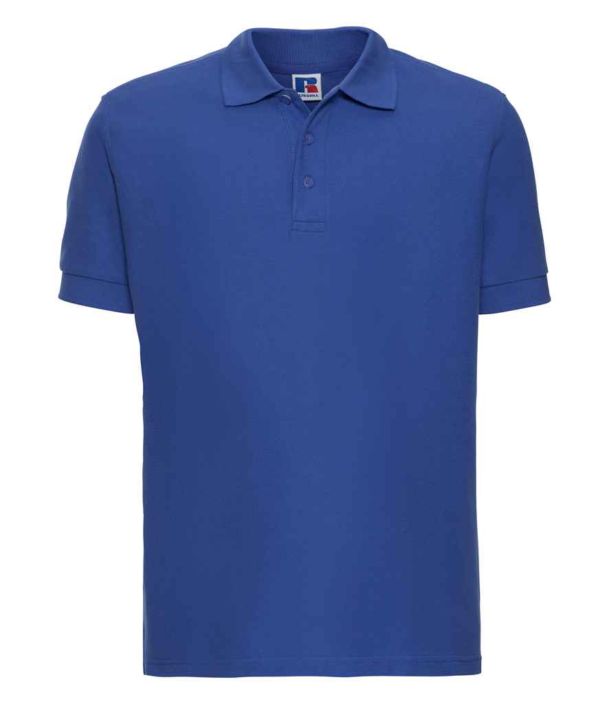 Russell Ultimate Cotton Piqué Polo Shirt in by Russell — Custom branded clothing by Print Press, featuring premium embroidery produced in our specialist print lab in the UK.