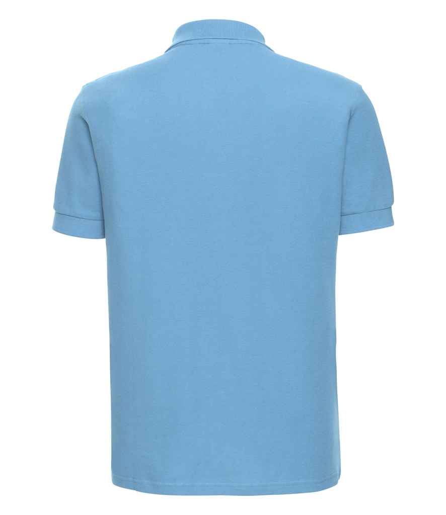Russell Ultimate Cotton Piqué Polo Shirt in by Russell — Custom branded clothing by Print Press, featuring premium embroidery produced in our specialist print lab in the UK.