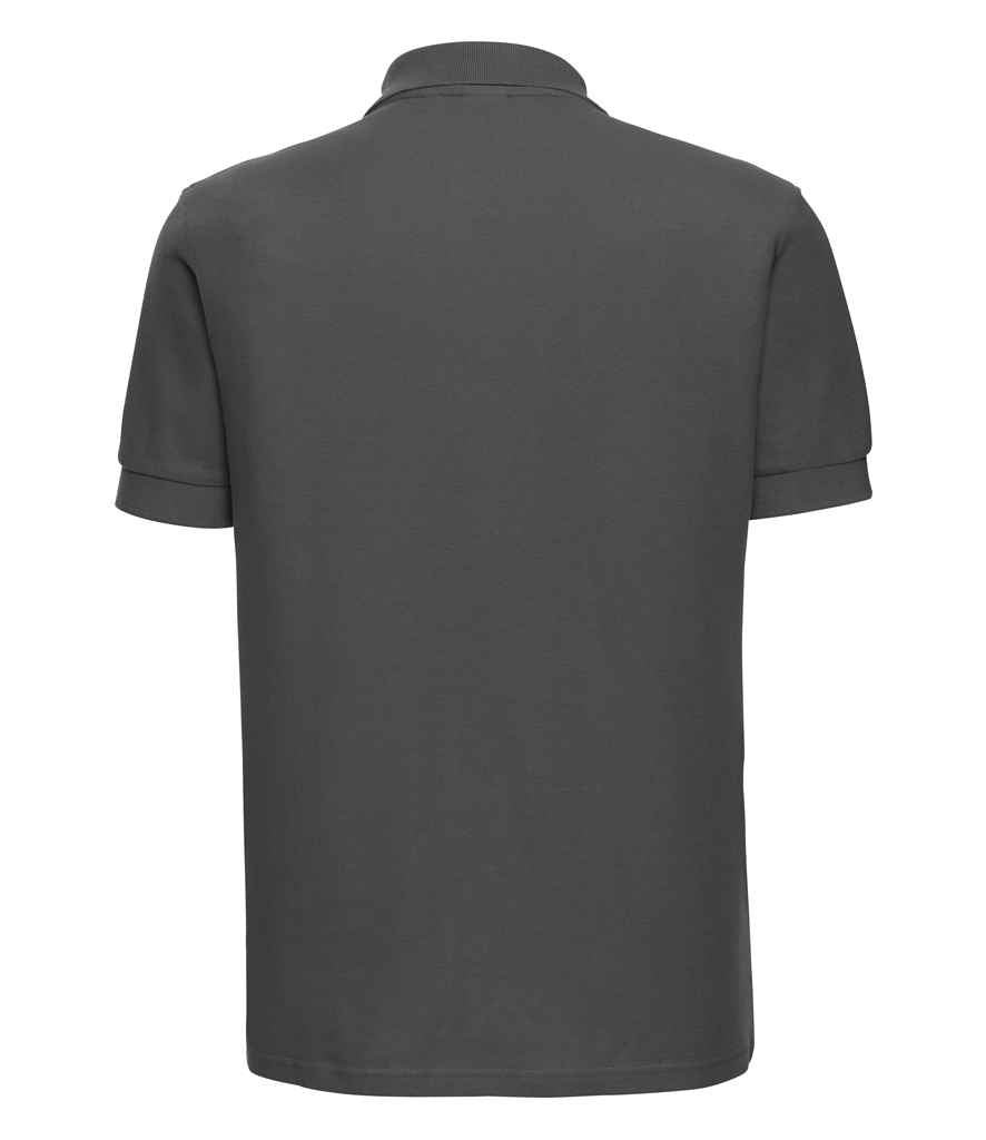 Russell Ultimate Cotton Piqué Polo Shirt in by Russell — Custom branded clothing by Print Press, featuring premium embroidery produced in our specialist print lab in the UK.