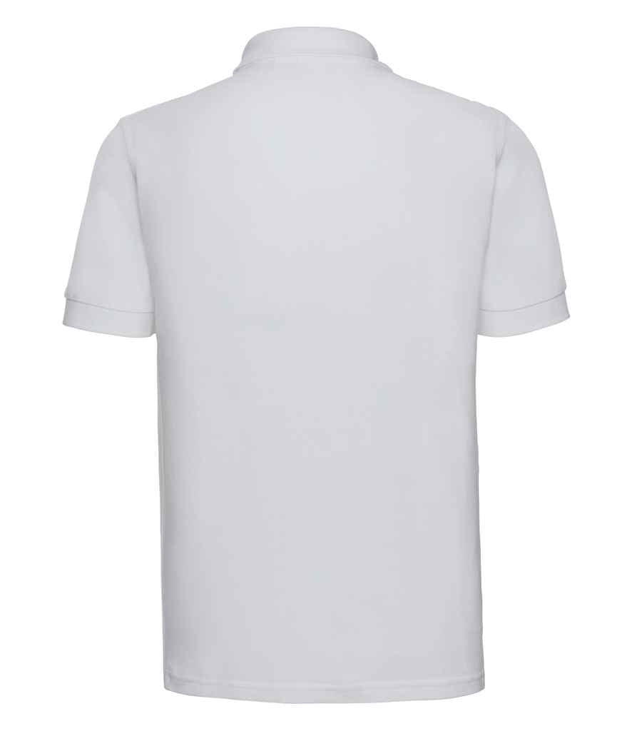 Russell Ultimate Cotton Piqué Polo Shirt in by Russell — Custom branded clothing by Print Press, featuring premium embroidery produced in our specialist print lab in the UK.