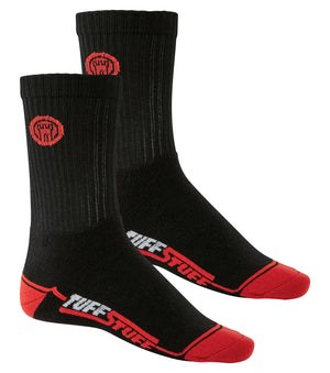 Tuffstuff Extreme Socks in ONE SIZE BLACK by TUFFSTUFF — Custom branded clothing by Print Press, featuring premium embroidery produced in our specialist print lab in the UK.
