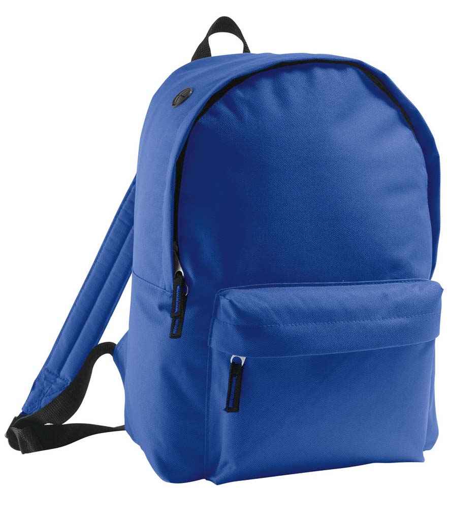SOL'S Rider Backpack in ONE Royal Blue by SOL'S — Custom branded clothing by Print Press, featuring premium embroidery produced in our specialist print lab in the UK.