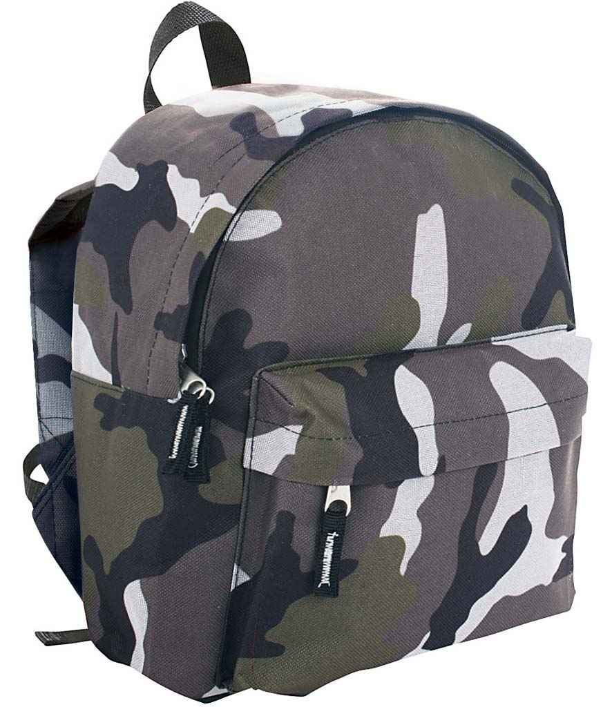 SOL'S Kids Rider Backpack in ONE Camouflage by SOL'S — Custom branded clothing by Print Press, featuring premium embroidery produced in our specialist print lab in the UK.