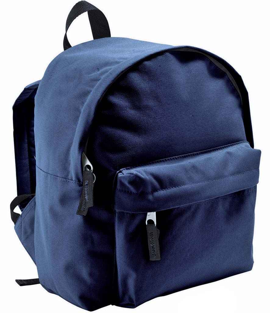 SOL'S Kids Rider Backpack in ONE French Navy by SOL'S — Custom branded clothing by Print Press, featuring premium embroidery produced in our specialist print lab in the UK.