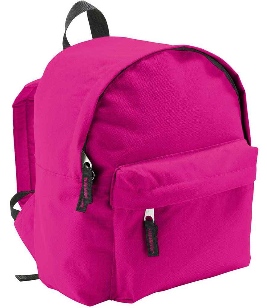 SOL'S Kids Rider Backpack in ONE Fuchsia by SOL'S — Custom branded clothing by Print Press, featuring premium embroidery produced in our specialist print lab in the UK.