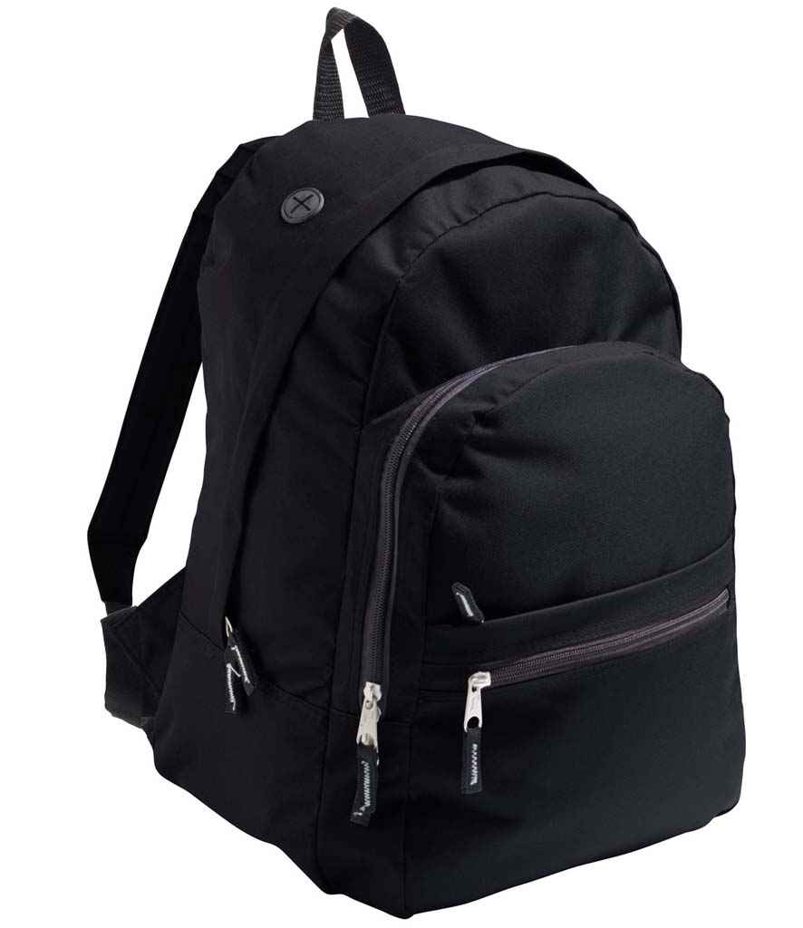 SOL'S Express Backpack in ONE Black by SOL'S — Custom branded clothing by Print Press, featuring premium embroidery produced in our specialist print lab in the UK.