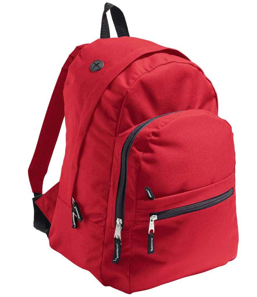SOL'S Express Backpack in ONE Red by SOL'S — Custom branded clothing by Print Press, featuring premium embroidery produced in our specialist print lab in the UK.