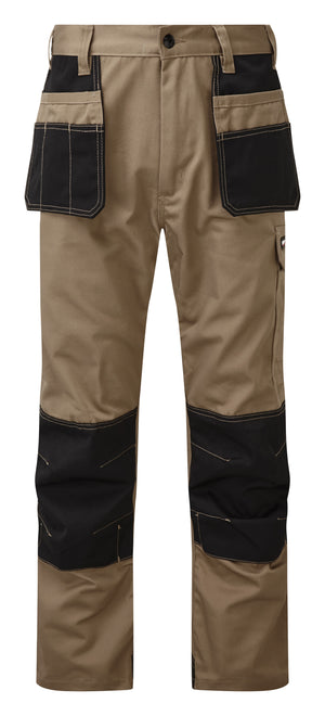 Tuffstuff Excel Work Trouser in STONE by TUFFSTUFF — Custom branded clothing by Print Press, featuring premium embroidery produced in our specialist print lab in the UK.