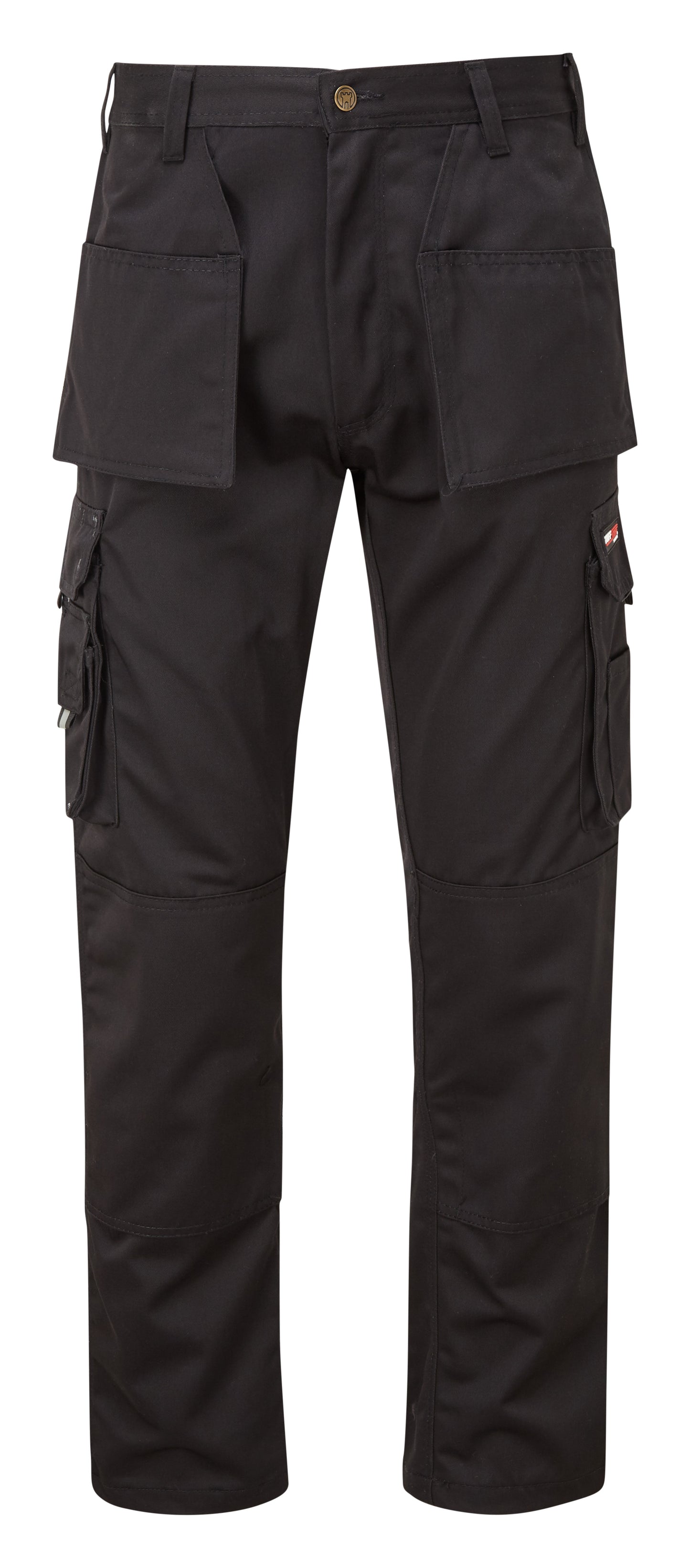 Tuffstuff Pro Work Trousers in BLACK by TUFFSTUFF — Custom branded clothing by Print Press, featuring premium embroidery produced in our specialist print lab in the UK.
