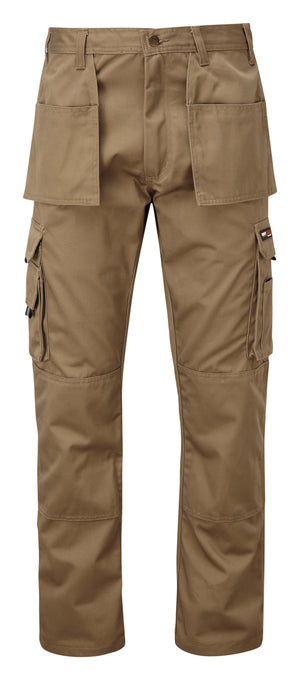 Tuffstuff Pro Work Trousers in STONE by TUFFSTUFF — Custom branded clothing by Print Press, featuring premium embroidery produced in our specialist print lab in the UK.