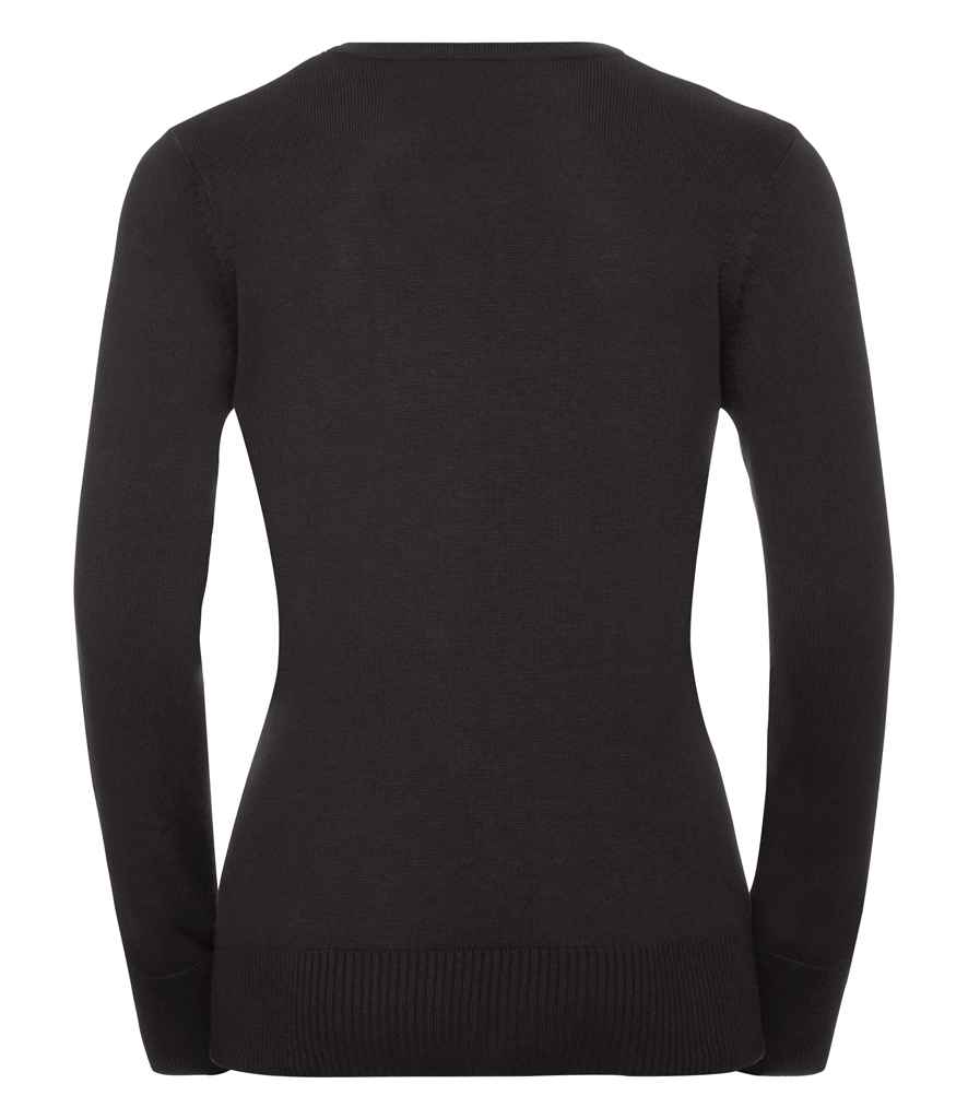 Russell Collection Ladies Cotton Acrylic Crew Neck Sweater in by Russell — Custom branded clothing by Print Press, featuring premium embroidery produced in our specialist print lab in the UK.