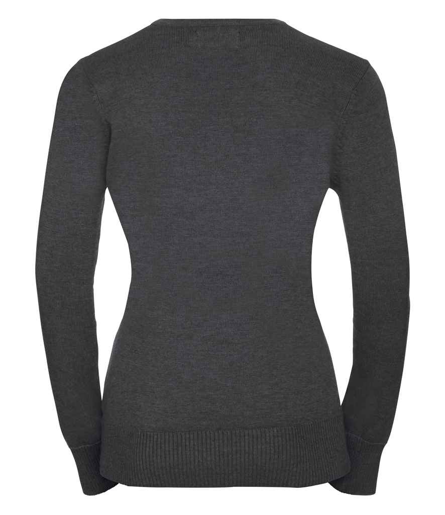 Russell Collection Ladies Cotton Acrylic Crew Neck Sweater in by Russell — Custom branded clothing by Print Press, featuring premium embroidery produced in our specialist print lab in the UK.