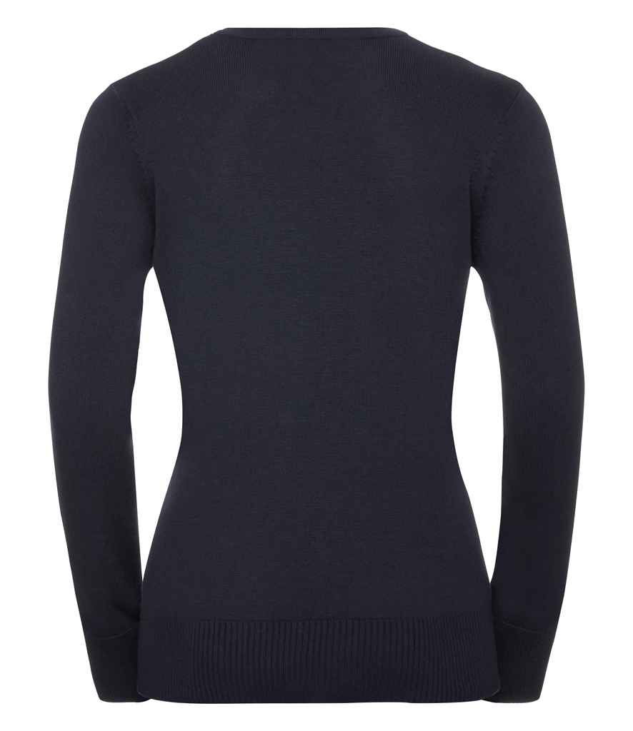 Russell Collection Ladies Cotton Acrylic Crew Neck Sweater in by Russell — Custom branded clothing by Print Press, featuring premium embroidery produced in our specialist print lab in the UK.