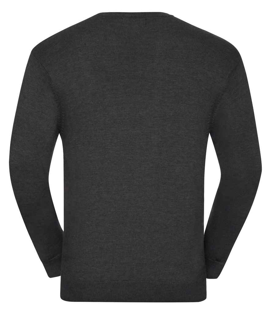 Russell Collection Cotton Acrylic Crew Neck Sweater in by Russell — Custom branded clothing by Print Press, featuring premium embroidery produced in our specialist print lab in the UK.