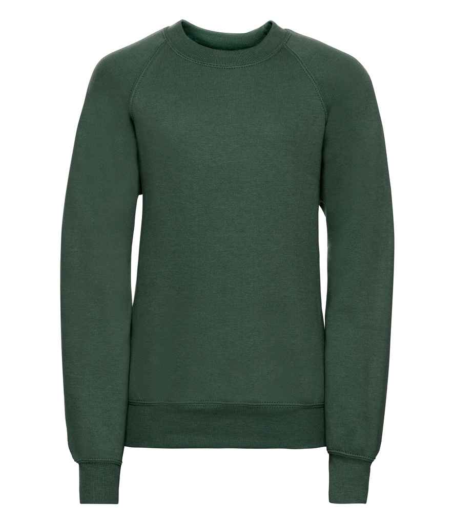 Russell Schoolgear Kids Raglan Sweatshirt in by Russell — Custom branded clothing by Print Press, featuring premium embroidery produced in our specialist print lab in the UK.
