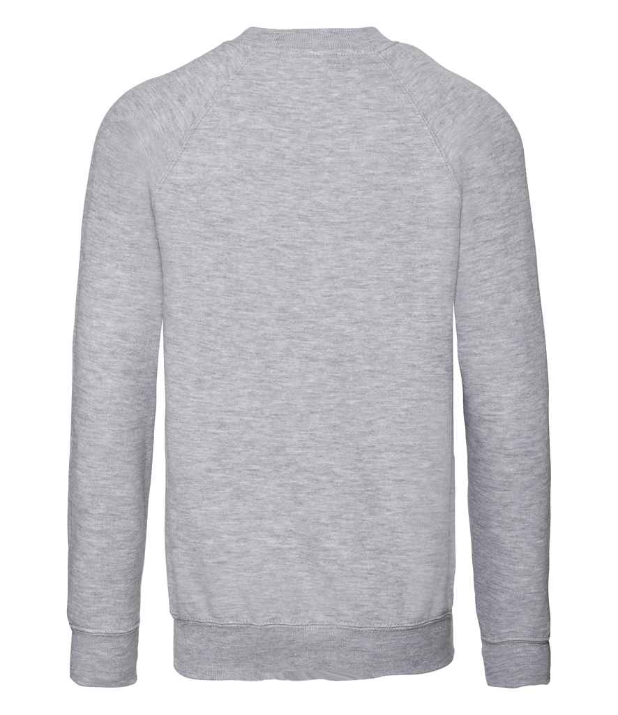 Russell Schoolgear Kids Raglan Sweatshirt in by Russell — Custom branded clothing by Print Press, featuring premium embroidery produced in our specialist print lab in the UK.
