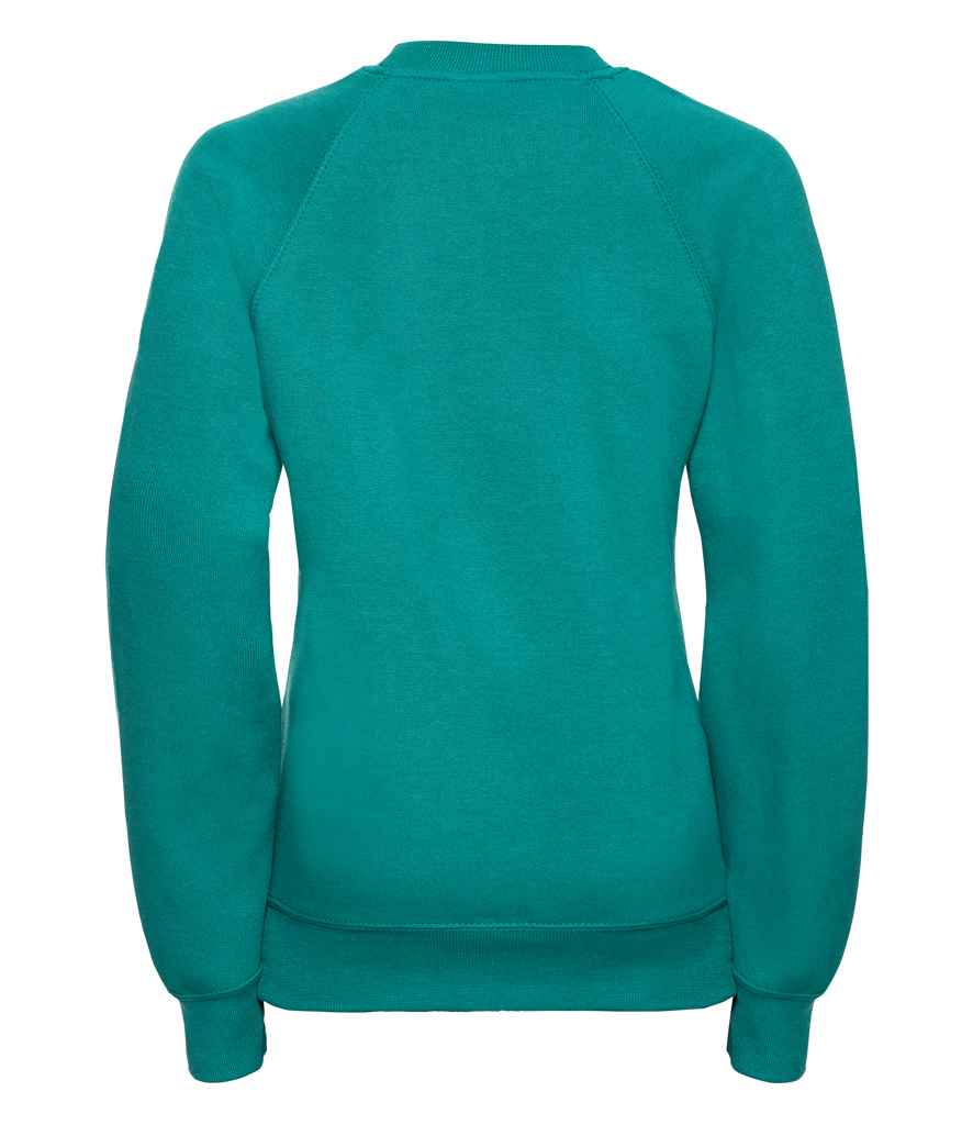 Russell Schoolgear Kids Raglan Sweatshirt in by Russell — Custom branded clothing by Print Press, featuring premium embroidery produced in our specialist print lab in the UK.