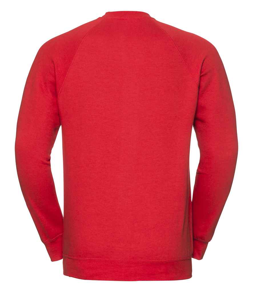 Russell Raglan Sweatshirt in by Russell — Custom branded clothing by Print Press, featuring premium embroidery produced in our specialist print lab in the UK.