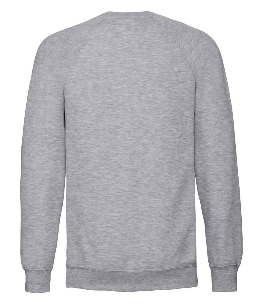 Russell Raglan Sweatshirt in by Russell — Custom branded clothing by Print Press, featuring premium embroidery produced in our specialist print lab in the UK.