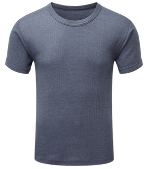 Fort Thermal Short Sleeve Vest in DENIM by FORT — Custom branded clothing by Print Press, featuring premium embroidery produced in our specialist print lab in the UK.