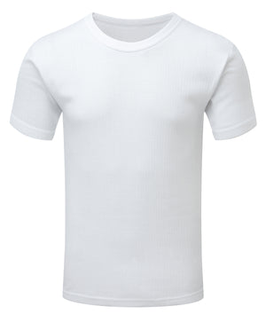 Fort Thermal Short Sleeve Vest in WHITE by FORT — Custom branded clothing by Print Press, featuring premium embroidery produced in our specialist print lab in the UK.