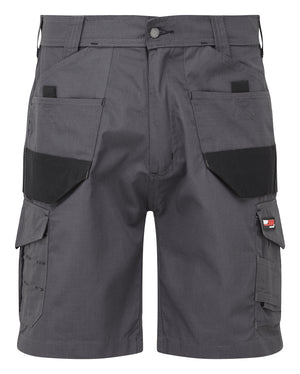 Tuffstuff Elite Work Short in GREY by TUFFSTUFF — Custom branded clothing by Print Press, featuring premium embroidery produced in our specialist print lab in the UK.