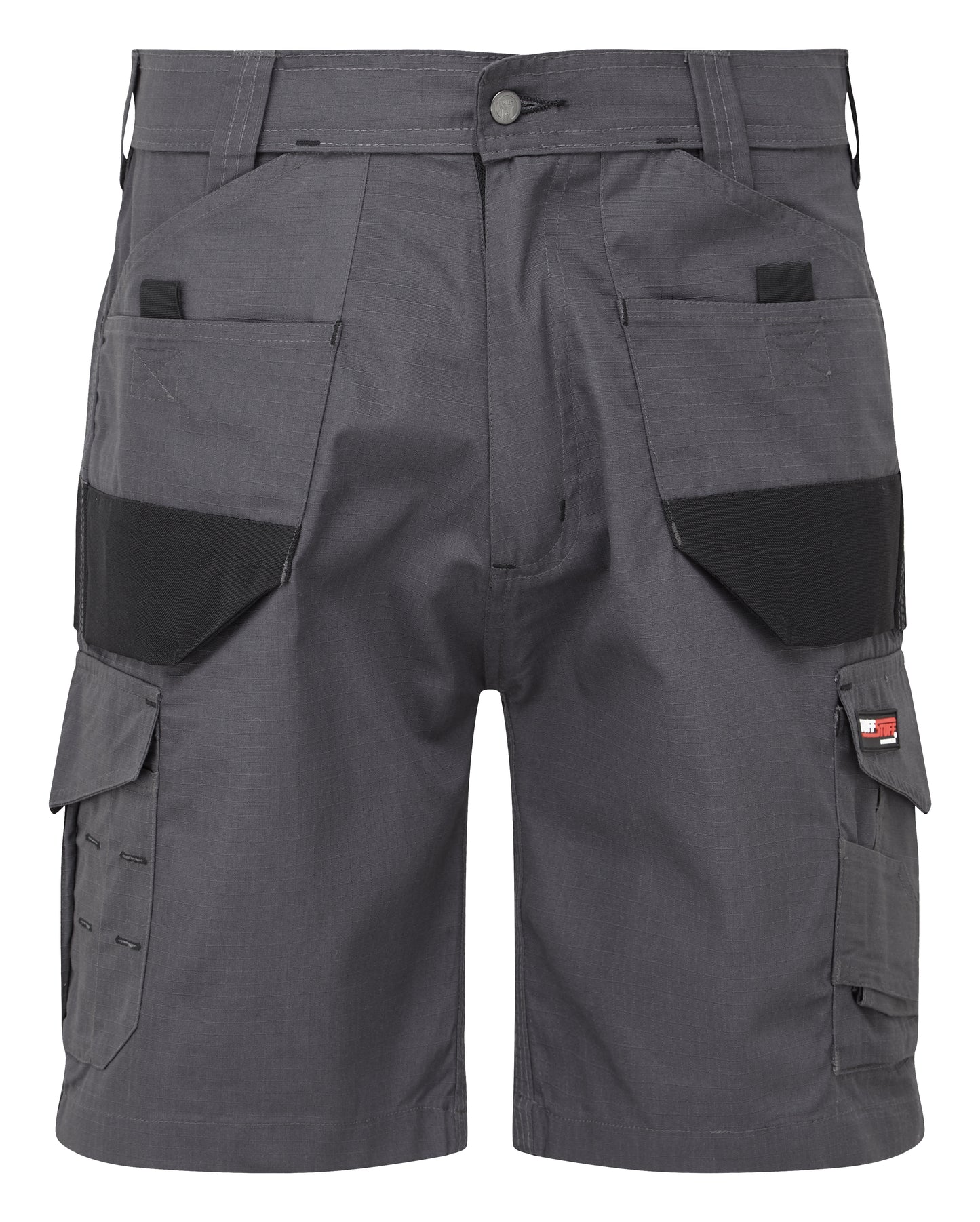 Tuffstuff Elite Work Short in GREY by TUFFSTUFF — Custom branded clothing by Print Press, featuring premium embroidery produced in our specialist print lab in the UK.