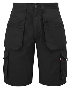 Tuffstuff Enduro Work Short in BLACK by TUFFSTUFF — Custom branded clothing by Print Press, featuring premium embroidery produced in our specialist print lab in the UK.