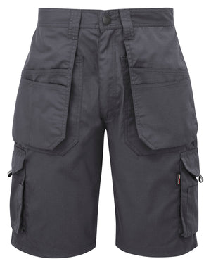 Tuffstuff Enduro Work Short in GREY by TUFFSTUFF — Custom branded clothing by Print Press, featuring premium embroidery produced in our specialist print lab in the UK.