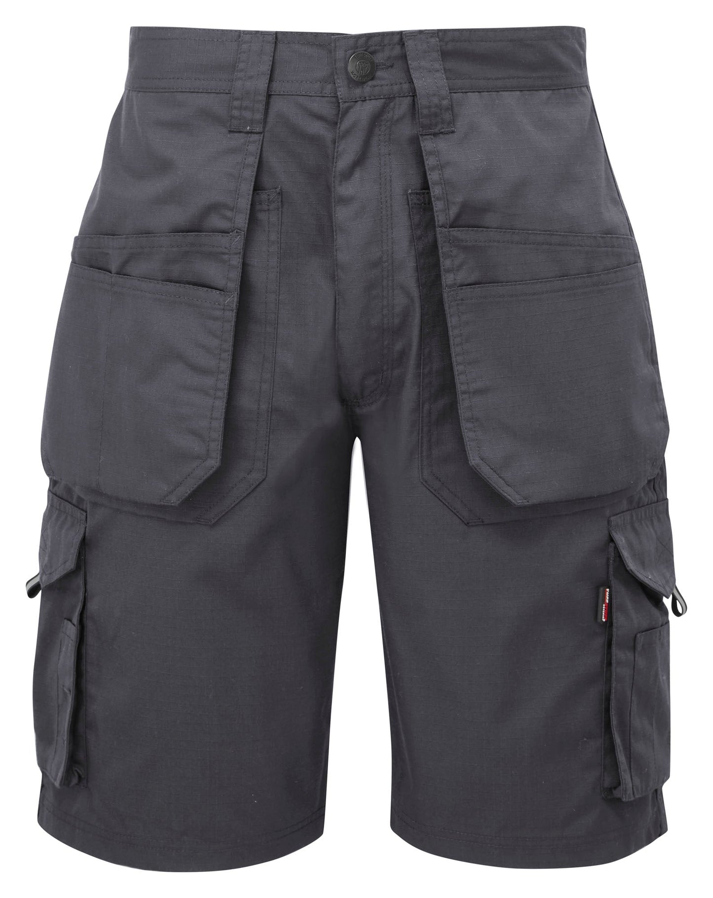 Tuffstuff Enduro Work Short in GREY by TUFFSTUFF — Custom branded clothing by Print Press, featuring premium embroidery produced in our specialist print lab in the UK.