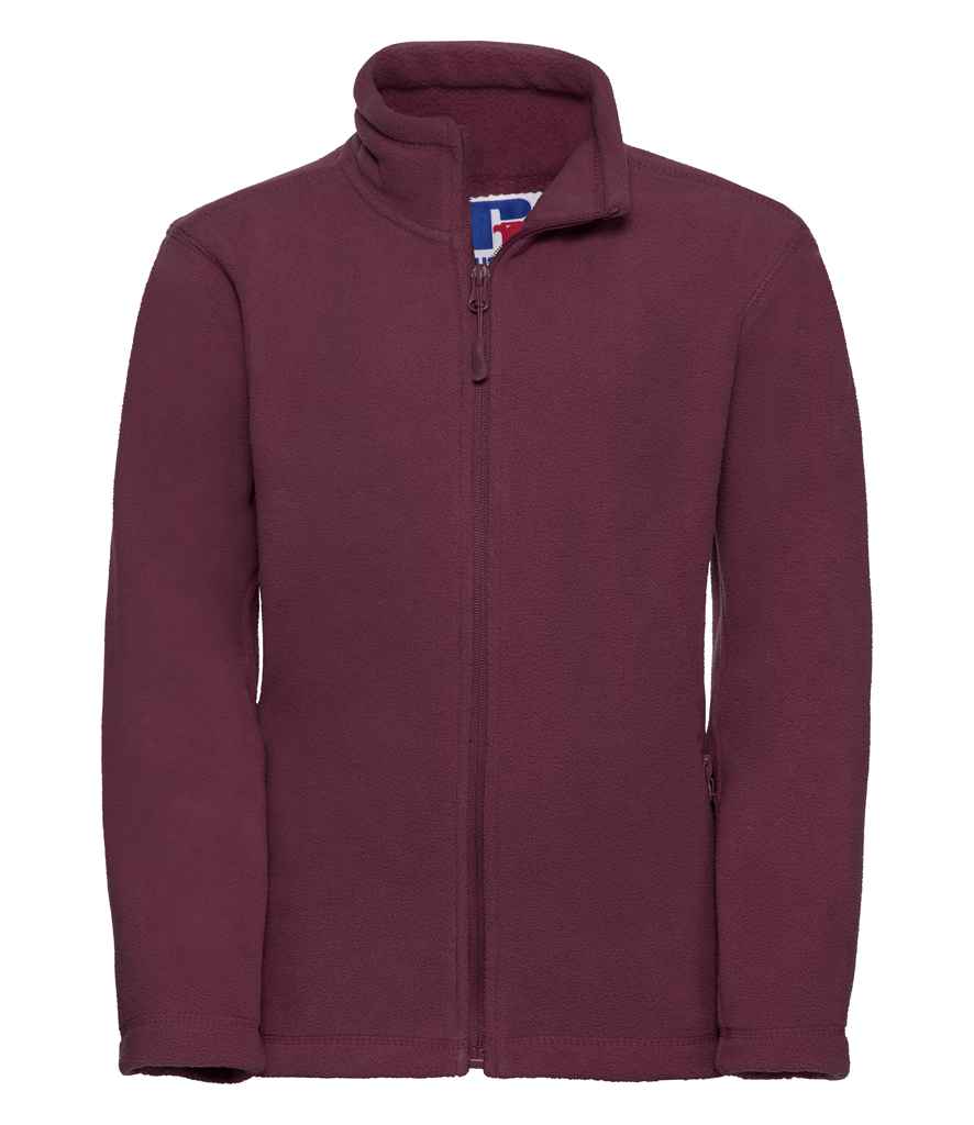 Russell Schoolgear Kids Outdoor Fleece Jacket in by Russell — Custom branded clothing by Print Press, featuring premium embroidery produced in our specialist print lab in the UK.