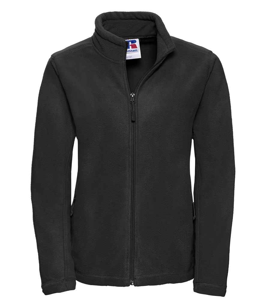 Russell Ladies Outdoor Fleece in Black by Russell — Custom branded clothing by Print Press, featuring premium embroidery produced in our specialist print lab in the UK.