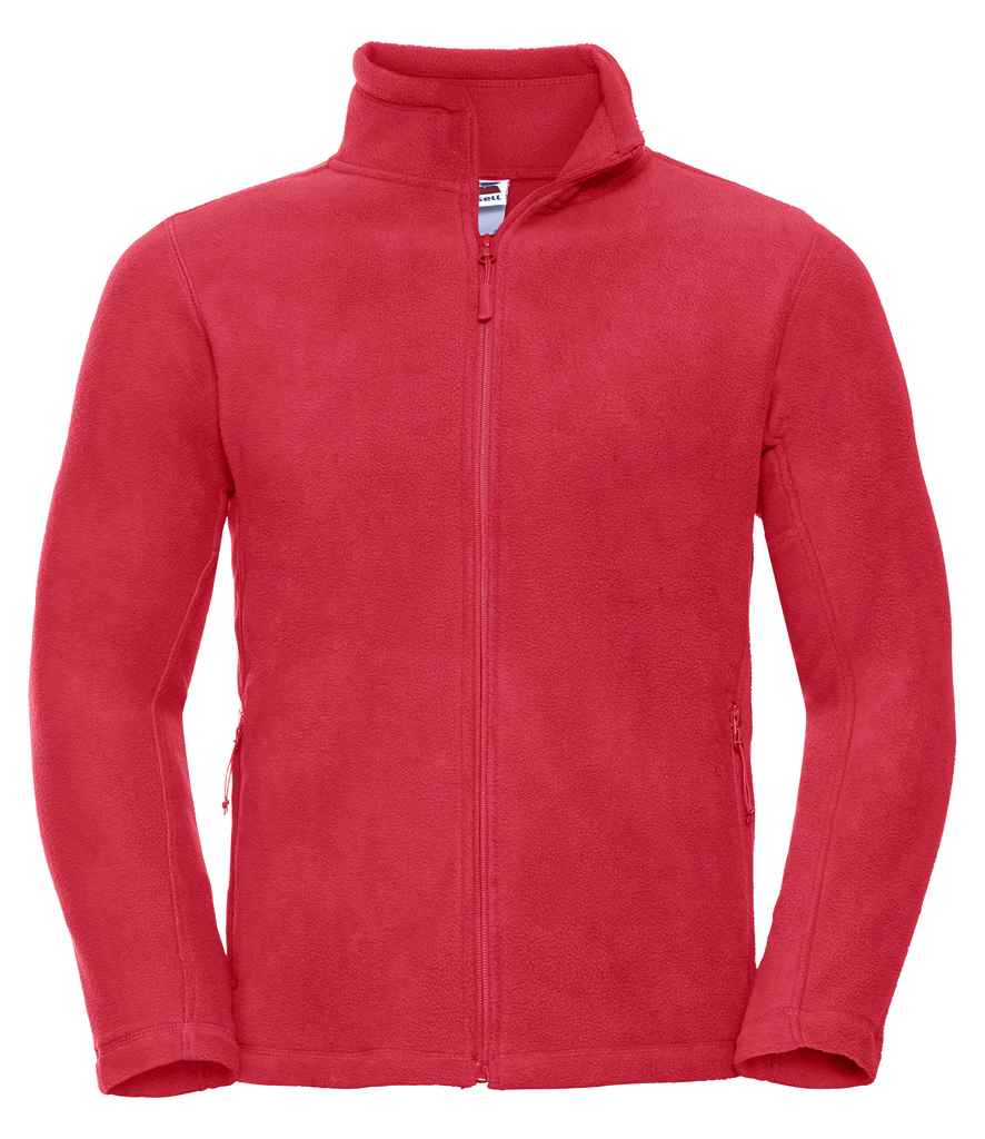 Russell Outdoor Fleece Jacket in Classic Red by Russell — Custom branded clothing by Print Press, featuring premium embroidery produced in our specialist print lab in the UK.